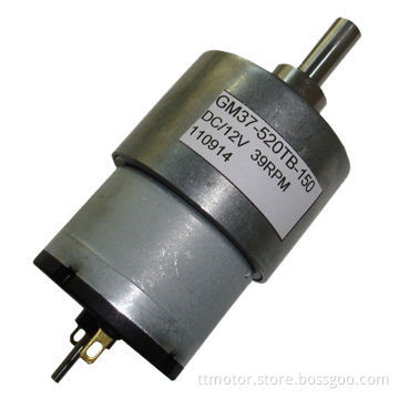 5000rpm 12V DC Gear Motor, GM37-520TB
